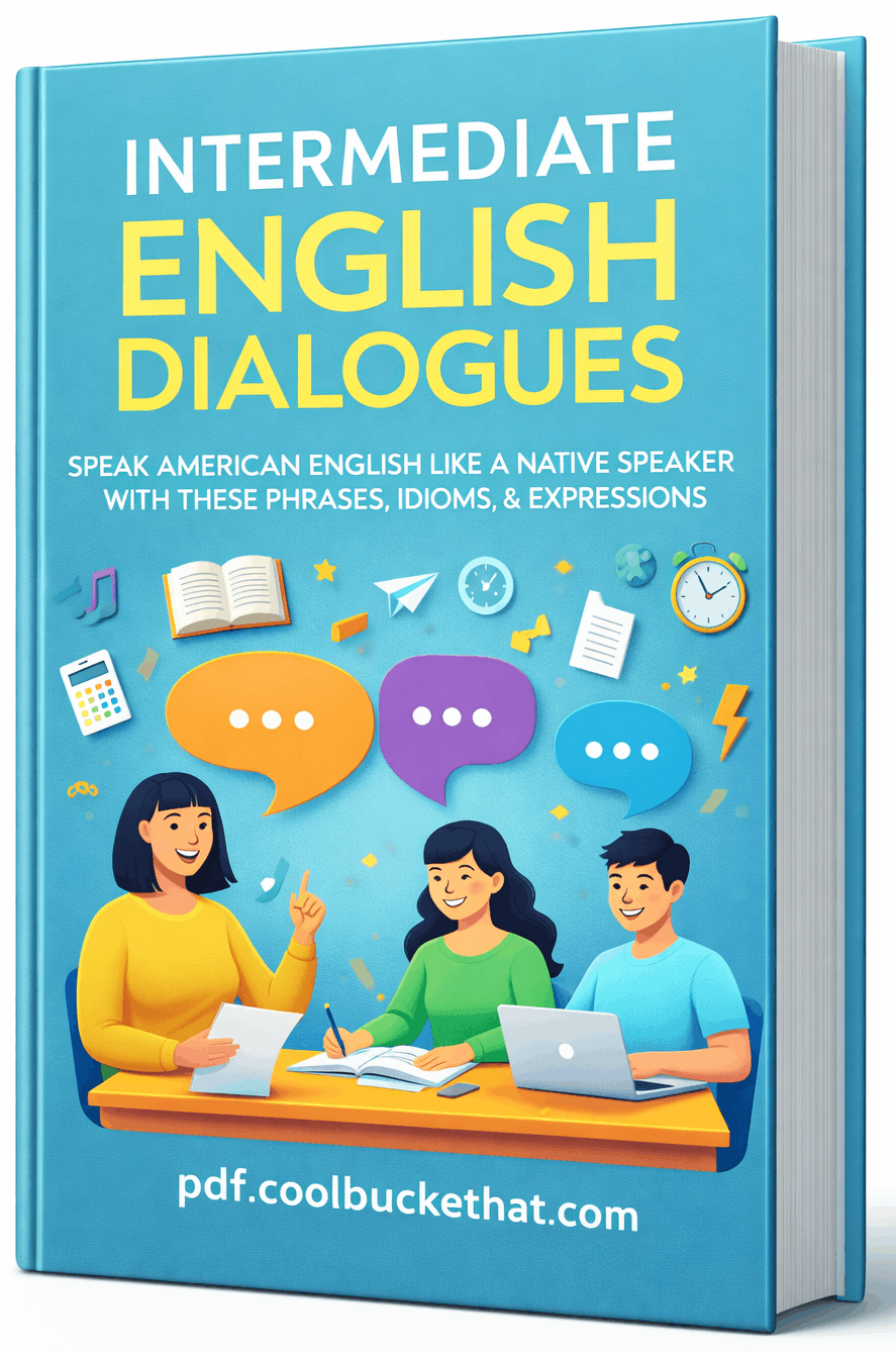 Intermediate English Dialogues Speak American English Like a Native Speaker with these Phrases, Idioms, Expressions