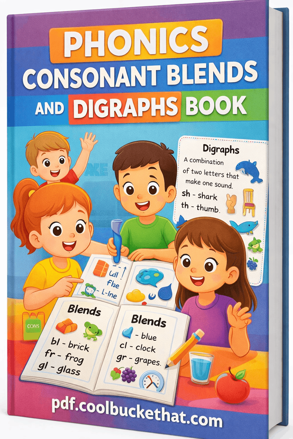 Phonics Consonant Blends and Digraphs Book